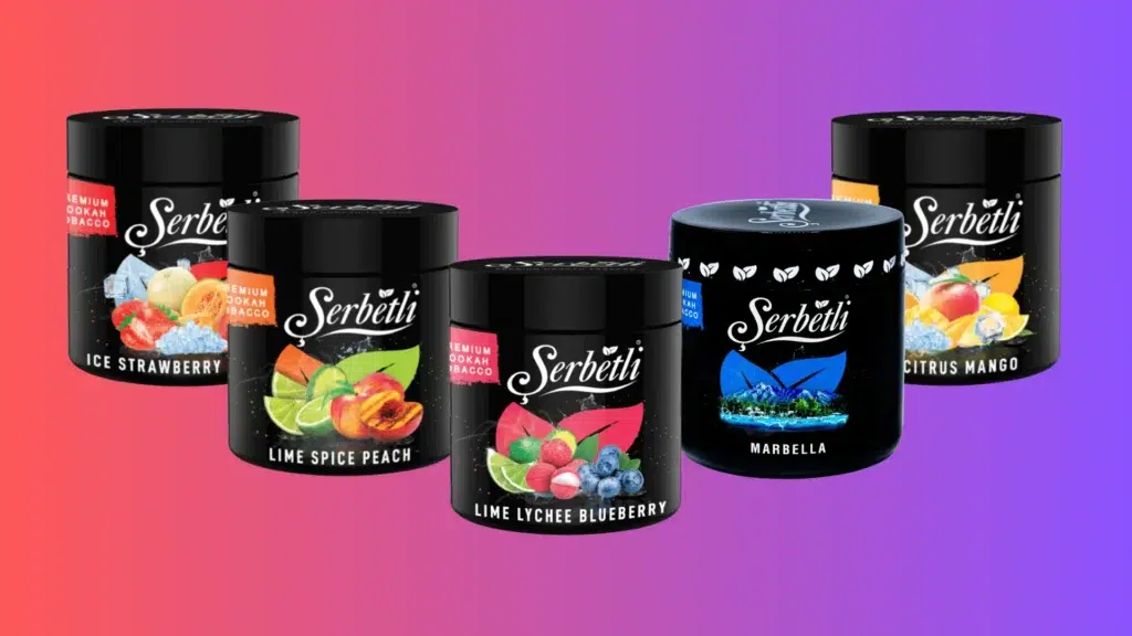 Serbetli hookah tobacco flavors 250g.