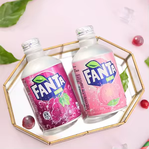 Fanta white peach and grape exotic drinks!