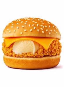 Chicken burger ice cream sold at Smokes Mart!